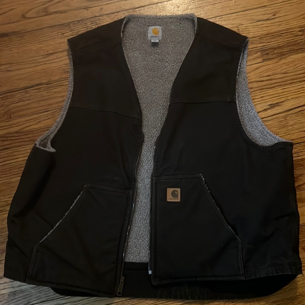 Brown carhartt vest
